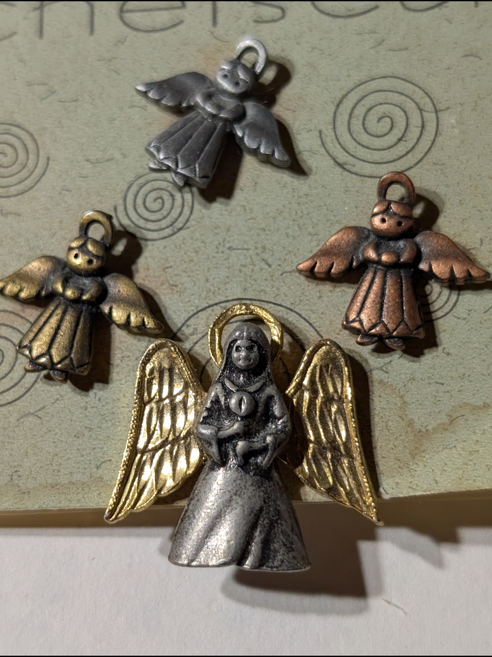 Vintage Chelsea Guardian Angel pins. 4pk